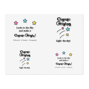 cosmic-wish-sticker-sheets-positive-vibes-decals-celestial-gifts-planner-stickers-college-dorm-decor-diy-craft-supplies
